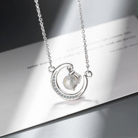 Strawberry Moon Crystal Necklace