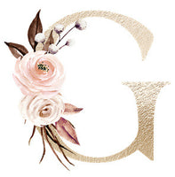 Personalized Floral Letter Jewelry Box