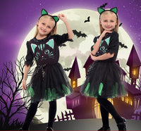 Costume de mascarade, robe de princesse chat noir