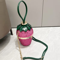 Rhinestone Strawberry Handbag