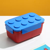 Building Block Lunch Box Children's Rectangular Bento Fruit Microwave Oven Heating