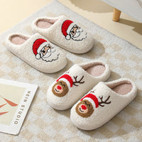 Zapatillas peludas navideñas