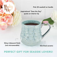 3D Iridescent Finished Ceramic Mermaid Mug