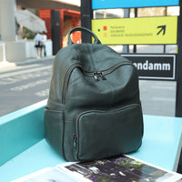 High Capacity Leather Backpack
