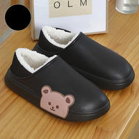 Bear Fluffy Slippers Winter House Shoes