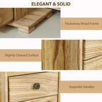 4-Tier Wooden Jewelry Box For Women, Jewelry Organizer With Mirror And 2 Drawers For Rings Earrings Necklaces, Brown