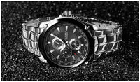 Men's Business-Casual Alloy Waterproof Quartz Watch