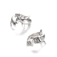 Bague antique en alliage de grand requin blanc