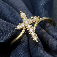 CZ Cross Ring
