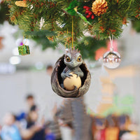 Décorations de noël en acrylique, trésor d'œuf de Dragon créatif