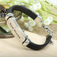Christian God Bless Titanium Steel Bracelet
