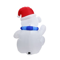 Decoración inflable de la iluminación del oso de la Navidad del perro el 1.2m de la Navidad