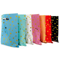 Solid Color Gold Star Aluminum Film Party Favor Gift Bags (10 Pcs)