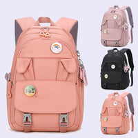 Mochila para estudiantes de secundaria de gran capacidad con orejas de conejo