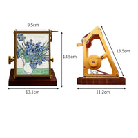 Artistic Oil Painting Easle 2024 Calendar Desk Decoration