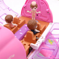Bump And Go Action Toddler Toy Plane With LED Flashing Light Sound