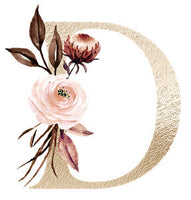 Personalized Floral Letter Jewelry Box