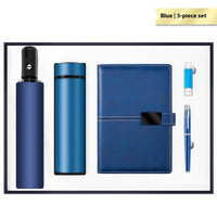 Luxury Business Gift Set Insulated Travel Mug Umbrella Flash Drive Journal Pen