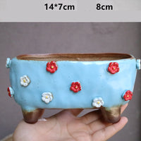 Stoneware Succulent Plant Pot