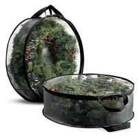 Round Pvc Transparent Wreath Storage Bag