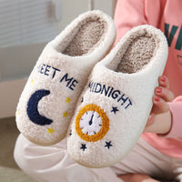 Meet Me At Midnight Cotton Slippers
