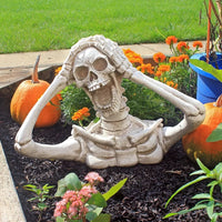 Statue de crâne hurlant de personnalité, pendentif de jardin, décoration d'halloween
