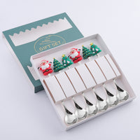 Christmas Dessert Spoon Fruit Fork Sets