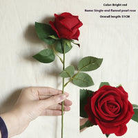 Valentine's Day Flannel Rose Fake Flower Photography Flower Shop Decorations
