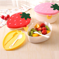 Strawberry Double-layer Food Grade Plastic Lunch Box