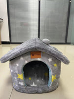 Foldable Dog House Pet Cat Bed Winter Dog Villa Sleep Kennel