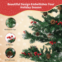 Pine Cones & Berries Christmas Tree