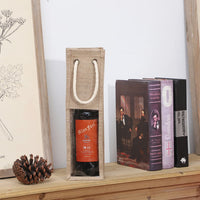 Jute Burlap Wine Gift Bag
