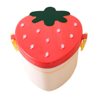 Strawberry Double-layer Food Grade Plastic Lunch Box
