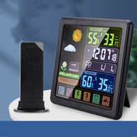 Wireless Weather Clock With Multi-function Touch Screen Keys