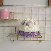 Strawberry Cupcake Knitted Bucket Bag
