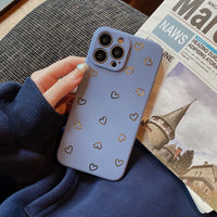 Gilding Small Heart Mobile Phone Shell