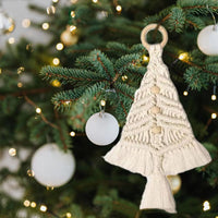 Paquet matériel de bricolage pour arbre de noël, ficelle en coton tissée à la main