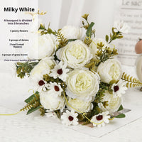 Hotel Photography Props Fake Flowers Shulman Peony Flower Decoration