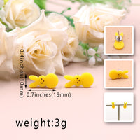 Cute Easter Bunny Shape Acrylic Earrings
