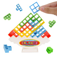 Jeu de puzzle d'équilibrage de tour Tetra Block