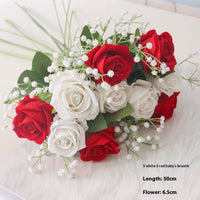 Valentine's Day Flannel Rose Fake Flower Photography Flower Shop Decorations