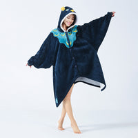Flannel Peacock Lazy Blanket