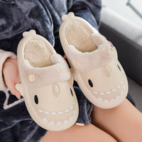 Winter Shark House Slippers
