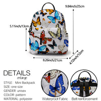 Butterfly HD Print Backpack