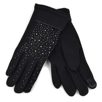 Touch Screen Gloves with Studs Decoration