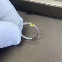 Conjunto de anillos de plata con corazón infinito para madre e hija