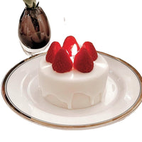 Strawberry Cake Shape Scented Candle