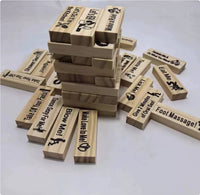Couple Game Night Intimacy Block Tower Jenga Game Valentine Tumbling Tower Stacking Blocks Game Party Interactive Games 18