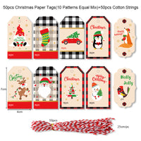 Kraft Paper Christmas Printed Gift Tags