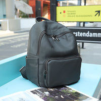 High Capacity Leather Backpack